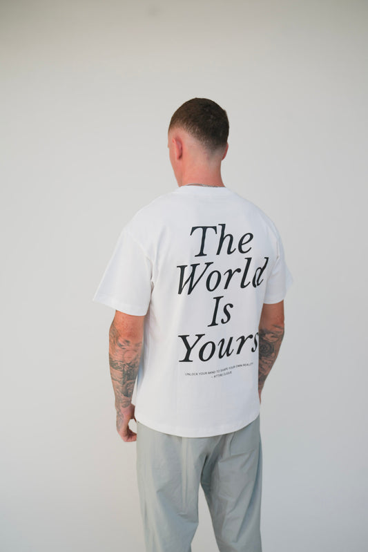 THE WORLD IS YOURS GRAPHIC T-SHIRT - WHITE